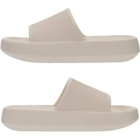 Joomra Pillow Slides Thick Sole Shower Sandals Non Slip Quick Dry Foam Slides - Picture 3 of 7